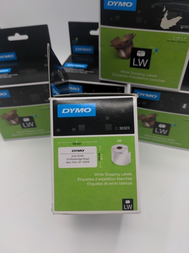 DYMO 30323 White Shipping Labels 2 1/8" x 2 3/4" Roll of 220 - OEM FREE SHIPPING - Picture 4 of 6