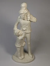 Byron Molds Ceramic Figurine Father Sons Dad, Coach, Baseball #1 Dad Children 