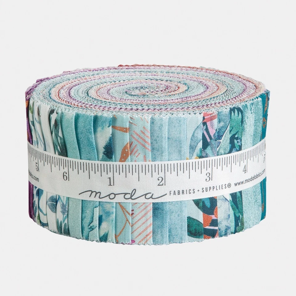 Moda SUNSHINE SOUL Color JELLY ROLL 40~2 1/2" COTTON Strips Quilt FABRIC 8460JR - Image 2 of 4