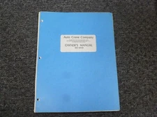 Auto Crane 2403 Truck Crane Parts Catalog Operator Service Repair Manual xz