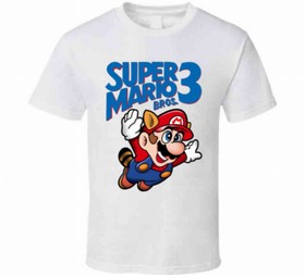 Super Mario Bros. 3 Retro Nes Box Art Video Game T Shirt 