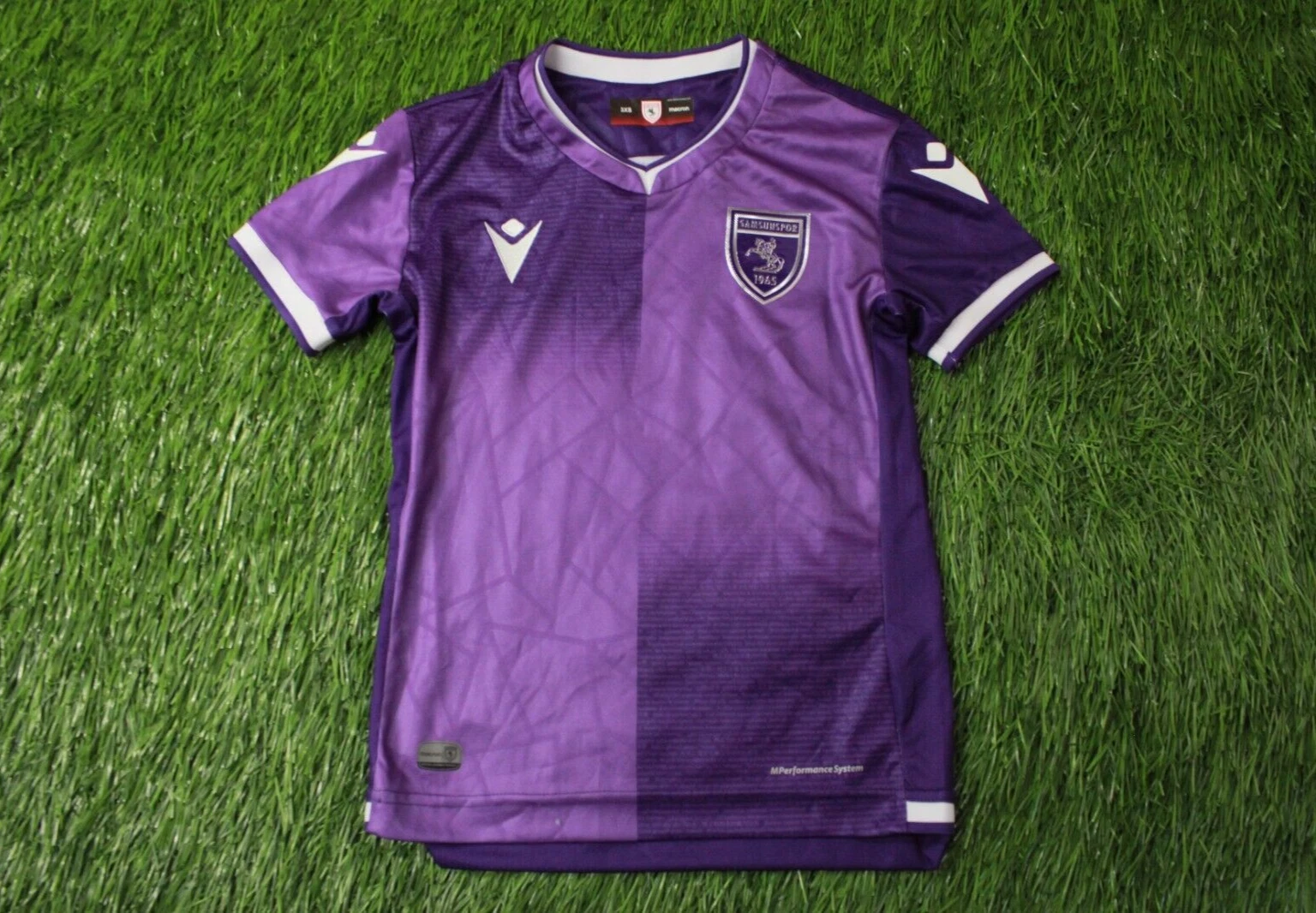 SAMSUNSPOR 2021-2022 FOOTBALL SOCCER SHIRT JERSEY THIRD MACRON ORIGINAL SIZE 3XS - Picture 1 of 10