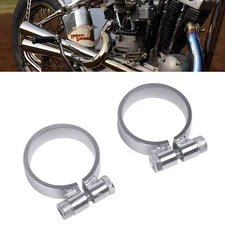 Aircraft Style Exhaust Clamps For Harley Ironhead Sportster XL 1957-1984