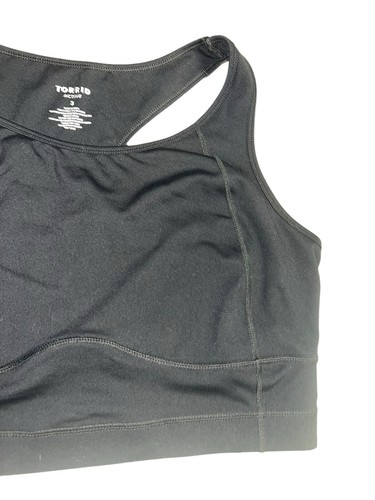 Torrid Active Damen schwarz Racerback Sport BH Übergröße 3X neu ohne Etikett - Bild 6 von 9