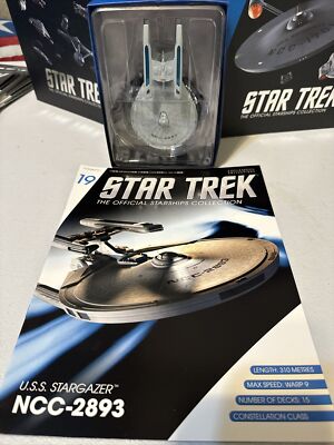 Eaglemoss Star Trek Starships - #19 USS Stargazer NCC-2893 with Magazine