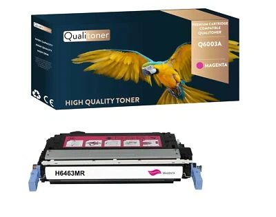 Toner pour HP Q6003A Compatible (Magenta) x1 QUALITONER - Photo 1/4