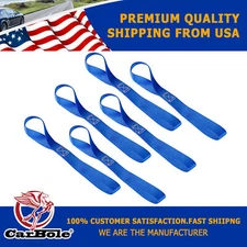 Soft Loop Tie Down Straps 6 Pack Loops for Securing ATV, Motorcycles, Scooters