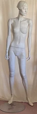 GRENEKER Vtg 1980s Mannequin Realistic Standing Female Full Body Glass Stand px