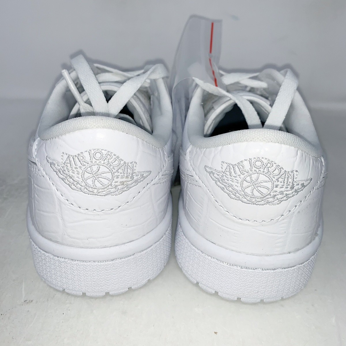 スニーカー Nike Air Jordan 1 Low Golf White Crocodile Skin DD9315-110 Air Jordan 1 Low Croc White Golf Sneaker, Size 14 BNIB
