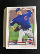 2020 Bowman Draft Paper Burl Carraway Bowman 1st Lot Of 25 Cards! INVEST!