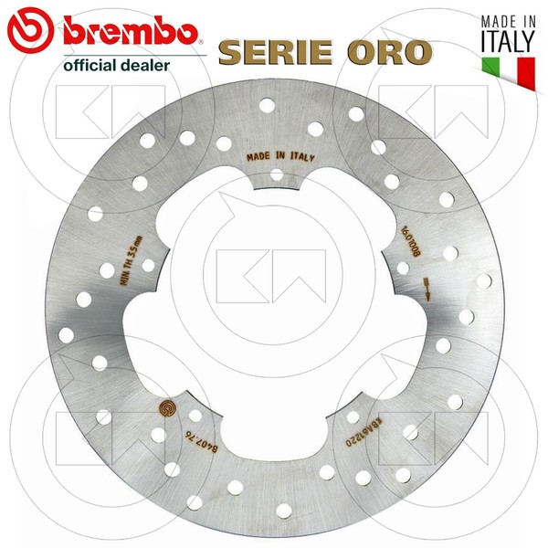 Bremsscheibe Hinten Brembo 68B40776 Piaggio X9 Evolution 200 2003 2004-image