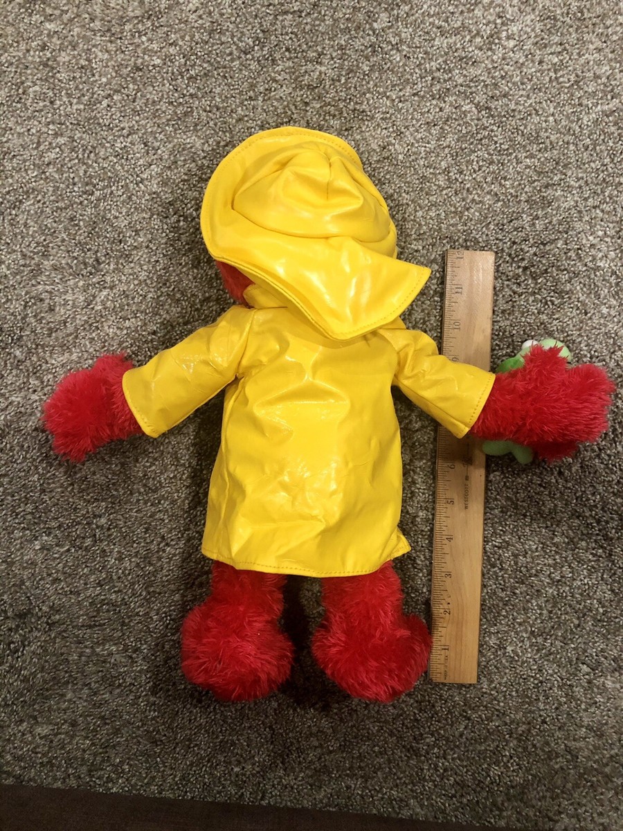 Elmo Sesame Street 14” Nova Scotia￼ Rain Coat & Hat Plush