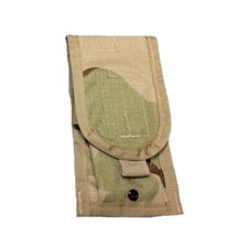 New Genuine Issue Double Magazine Pouch 3- Color Desert 100%Nylon Made in USA