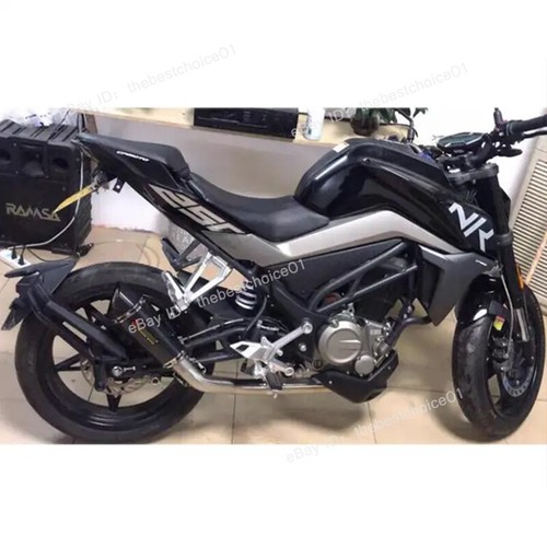 For CF-Moto 300SS 300NK 300SR Full System Exhaust Tips Header Pipe Black Muffler - Picture 4 of 16