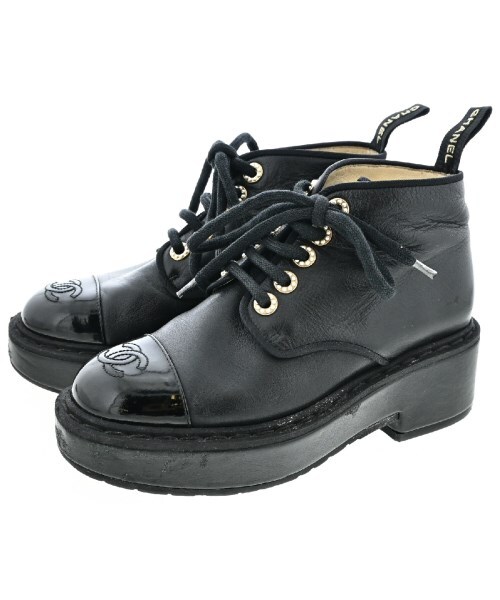 CHANEL シャネル ブーツ 黒 EU35 1/2(22cm位) 4100125J0091 CHANEL Boots Black EU35(Approx. 21.5cm) 2200520176065 | eBay