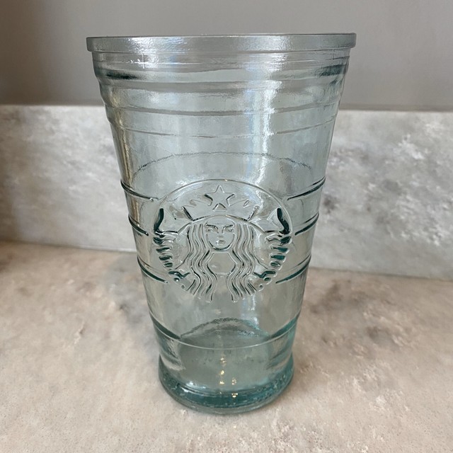 Starbucks Green Glass Grande Tumbler No Lid 16oz Spain eBay