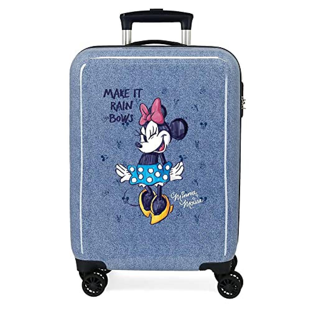 Disney Minnie Make it Rain Bows Valigia da cabina blu 38 x 55 x 20 cm Rigida ABS