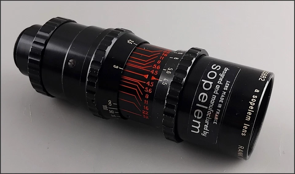 Objectif Monture C Rank Taylor Hobson SOPELEM (Berthiot + OPL) Monital 4,5/145mm - Photo 2/4