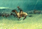The Cowboy Oil painting Giclee Art Printed on canvas