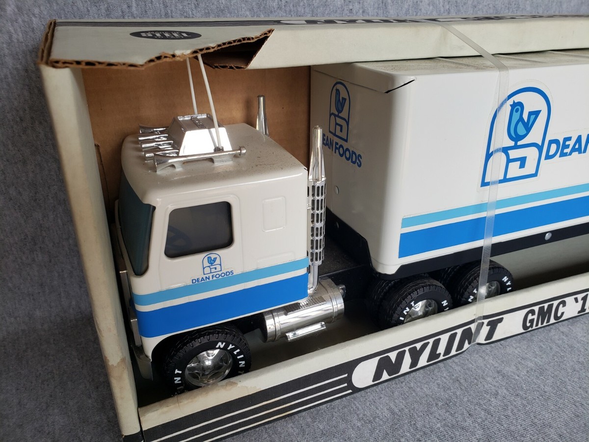 NYLINT ハーレーダビッドソン コンボイ　トラック　ンテージ　GMC Vintage Nylint Harley Davidson GMC Tractor Trailer Steel