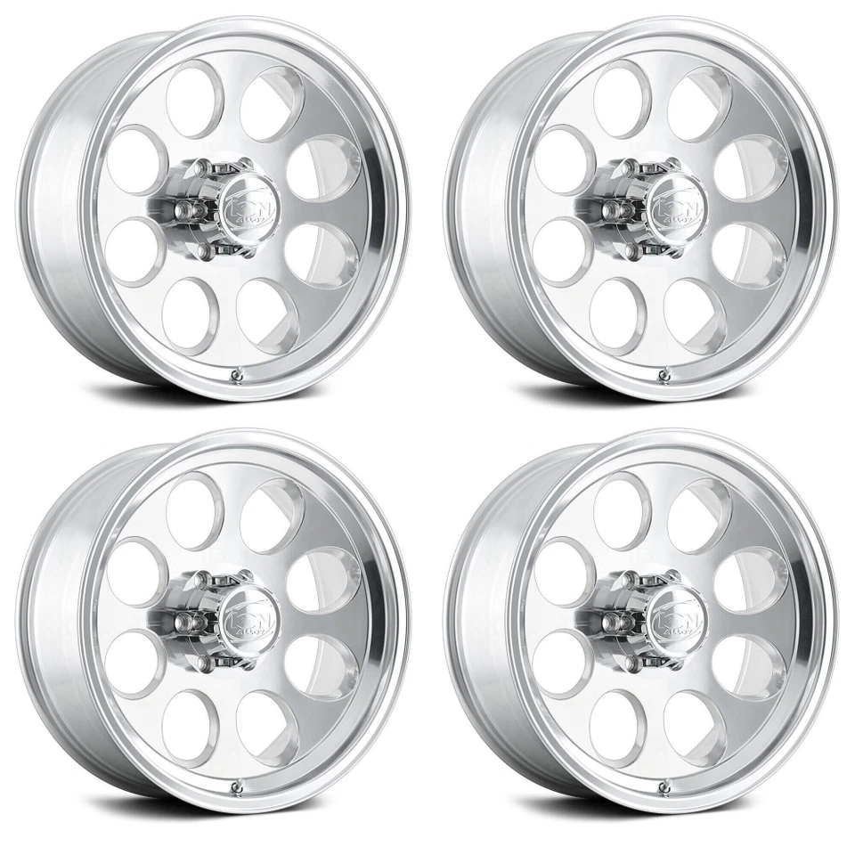 ION 171-7983P Set of 4 171 17X9 6-139.7 0mm 108mm Polished Wheels - Изображение 2 из 3