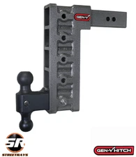Gen-Y Hitch GH-615 Mega Duty 21K Drop Hitch 2.5" Shank 12" Drop w/ Dual Ball