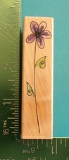 Hero Arts MEADOW BUTTERCUP Flower Rubber Stamp Summer Garden