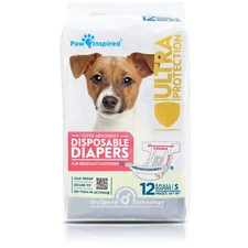 Paw Inspired Disposable Dog Diapers | Female Dog Diapers Ultra Protection |