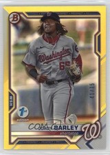 2021 Bowman Draft 1st Edition Yellow Foil 41/75 Jordy Barley #BD-6 0jd0