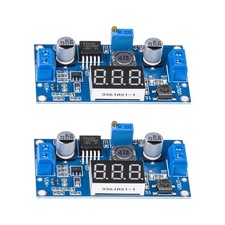 LM2596S Adjustable DC To DC Step Down Module Buck Converter LED Display 2 PCS