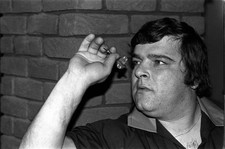 Scotland's Jocky Wilson from Kirkaldy Fife who became world darts - Old Photo