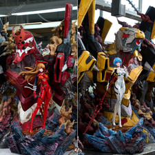 Imagination (YY) – Asuka & EVA Unit-02 & Rei & EVA Unit-00 - Resin Statue Deluxe