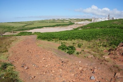 Photo A2 Rough track below Geevor Mine Lower Boscaswell There are still  c2014