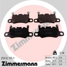 Zimmermann 25512.175.1 Bremsbelagsatz für PORSCHE 911 991 Bremse Bremsbeläge
