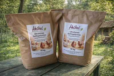 Urgesteinsmehl, ultrafeines Geflügelpuder,  Alternative zu Kieselgur, 2 x 10 kg