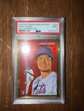 2023 Topps Chrome Platinum Anniversary GOLD Kodai Senga #/50 RC PSA 9
