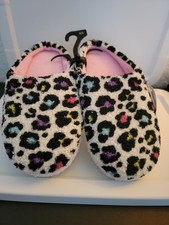 Slippers Wonder Nation Girls 4-5 Animal Print Slip On