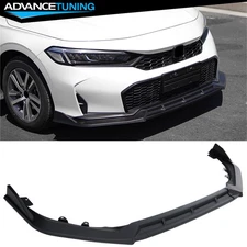 For 25-26 Honda Civic IKON Style 3PCS Front Bumper Lip Spoiler PP Matte Black