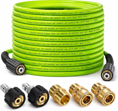 #ad Pressure Washer Hose 50 FT 3600 PSI Flexible Kink Resistant Power Washer Hose R $47.49