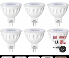 Dimmable MR16 LED Bulb, 50W Halogen Equivalent, 5W 12V Mr16 Gu5.3 Dimmable-6pack