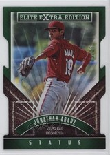 2015 Panini Elite Extra Edition Status Emerald Die-Cut 5/25 Jonathan Arauz 02vq