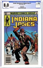 Further Adventures of Indiana Jones 1N CGC 8.0 Newsstand 1983 4600041002