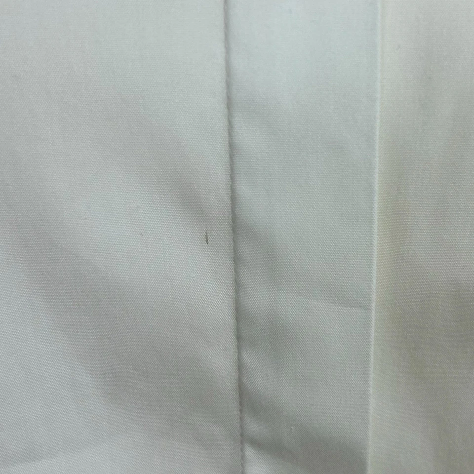 Blusa Lafayette 148 Elastizada Blanca Botón Frontal Volantes Cuello Puño Talla Pequeña Foto 4 de 4