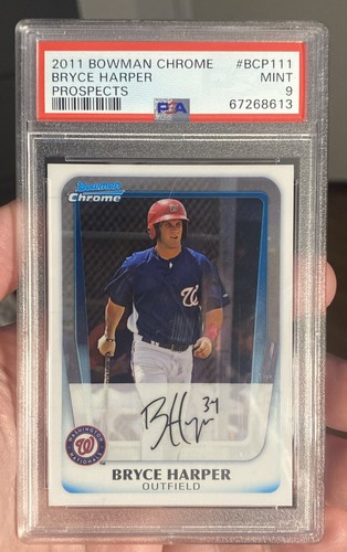 2011 Bowman Chrome - Prospects Bryce Harper #BCP111 (RC) PSA 9