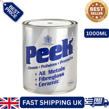 1000ml Peek Polish Cream Metal Cleaner Fiberglas Ceramic Silver Gold Brass Steel 26.49 per litre