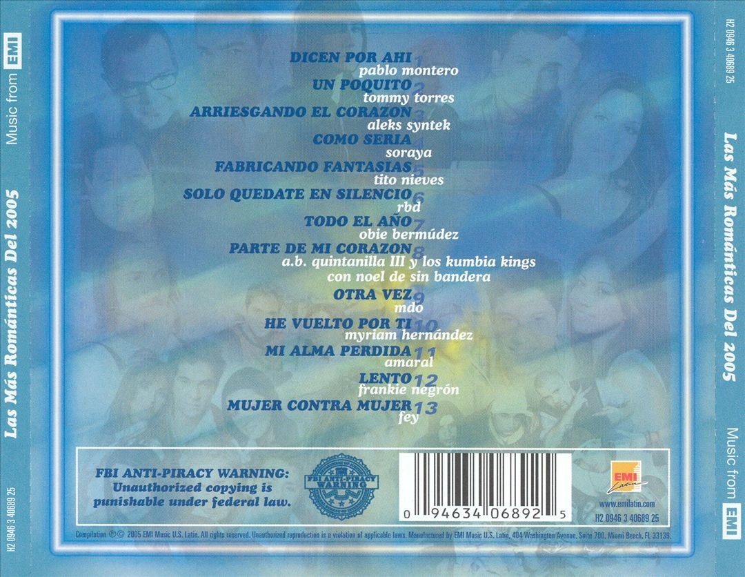 VARIOUS ARTISTS - LAS MAS ROMANTICAS DEL 2005 NEW CD