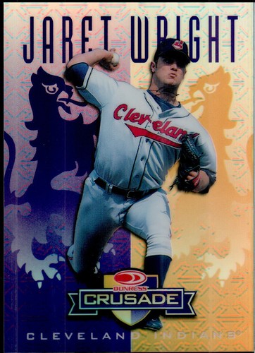 1998 Donruss Crusade Purple Refractor #112 Jaret Wright Cleveland Indians 39/100