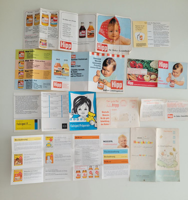 alte Werbung / 60er 70er / HIPP Milupa Calcipot / kleine abc Säuglingspflege