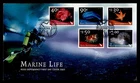 DR WHO 2003 ROSS DEPENDENCY FDC MARINE LIFE CACHET COMBO $2 NEW ZEALAND M69405