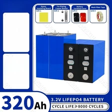 Lifepo4 Battery 3.2V 320AH Lithium Iron Phosphate 12V 24V 48V for Camping Boats